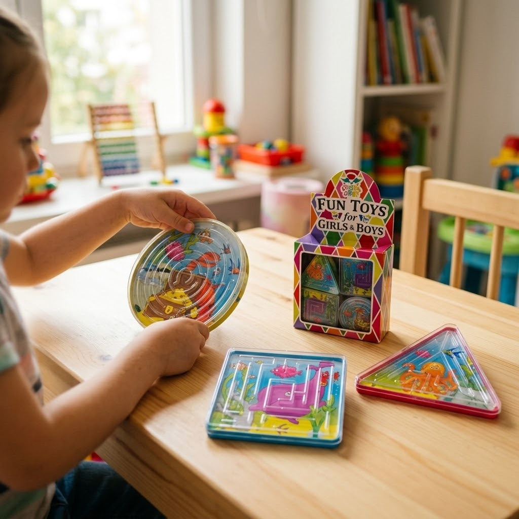 Ocean Maze Puzzle Game 6 cm Mini Ball Labyrinth - lifestyle photo