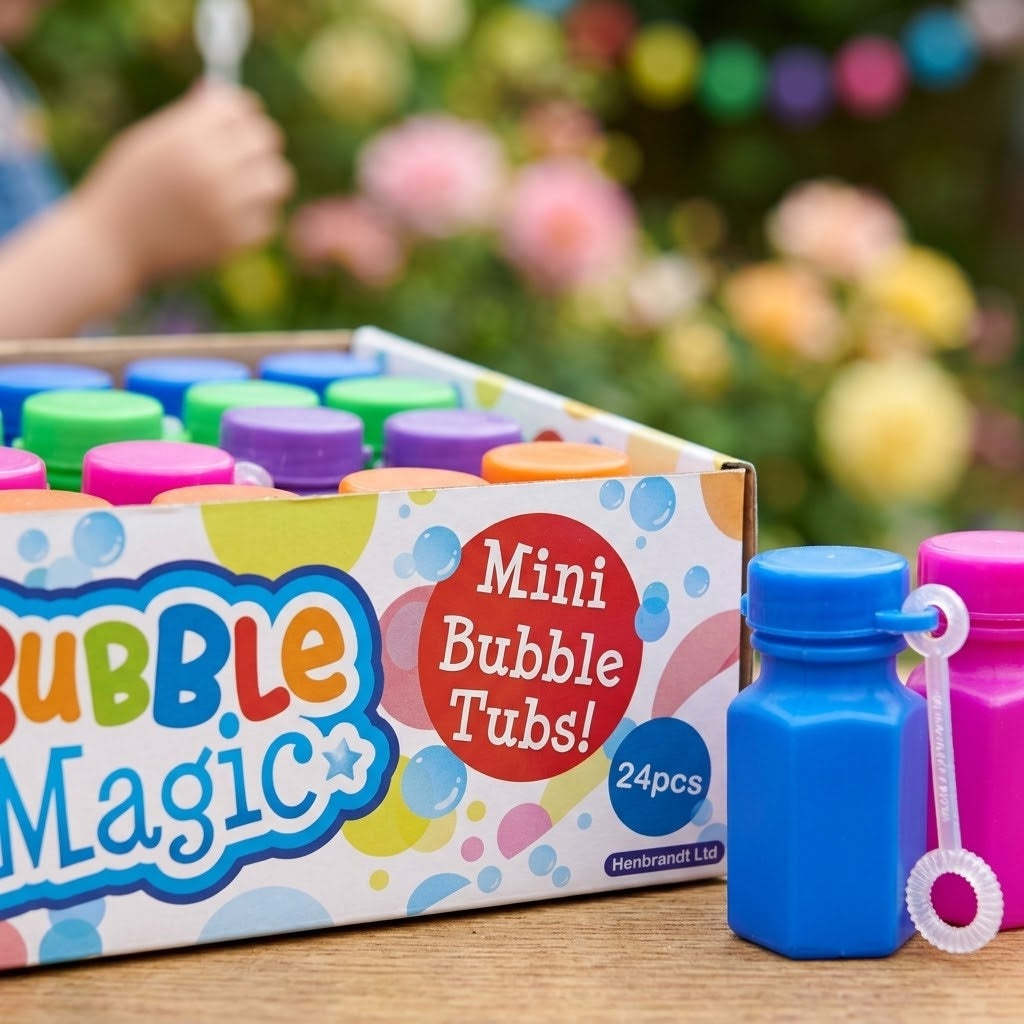Mini Bubble Tube with Wand 15 ml – Party Favor - close-up