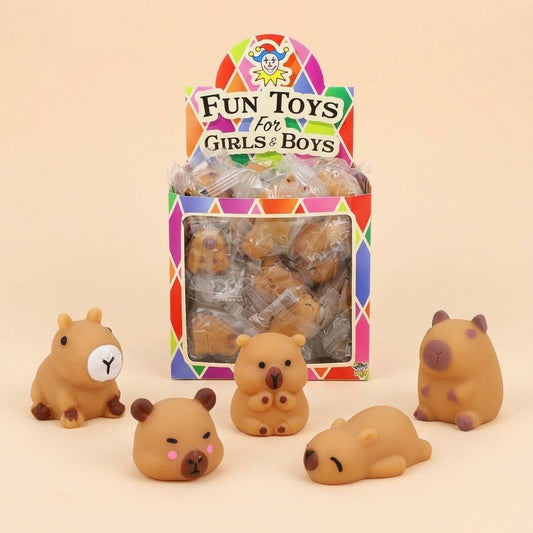 Capybara Sticky Squishy Toy – Kawaii 4–5 cm - studio photo