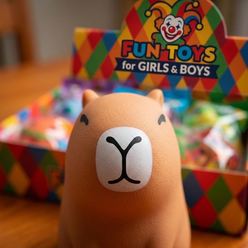 Capybara Sticky Squishy Toy – Kawaii 4–5 cm - close-up