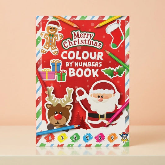 Christmas Paint by Numbers Colouring Book - studio photo