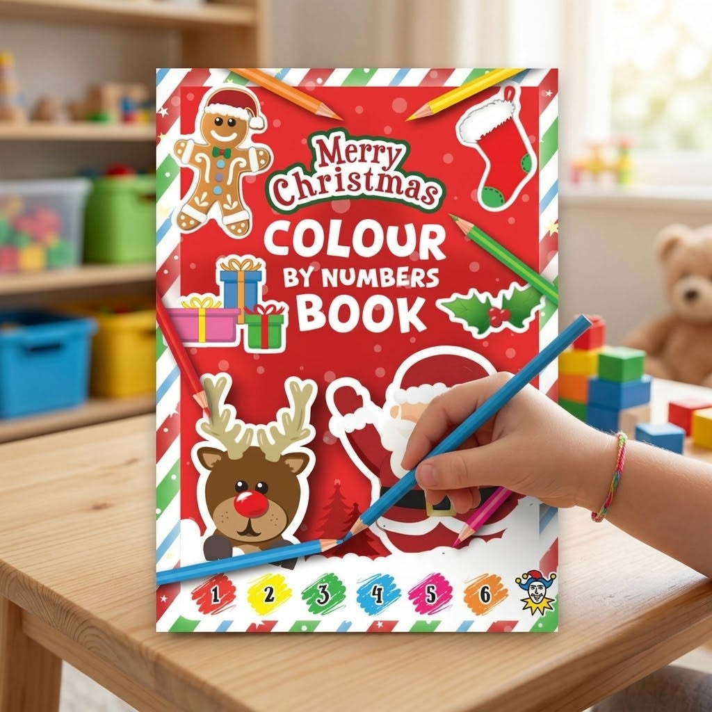 Christmas Paint by Numbers Colouring Book - lifestyle photo