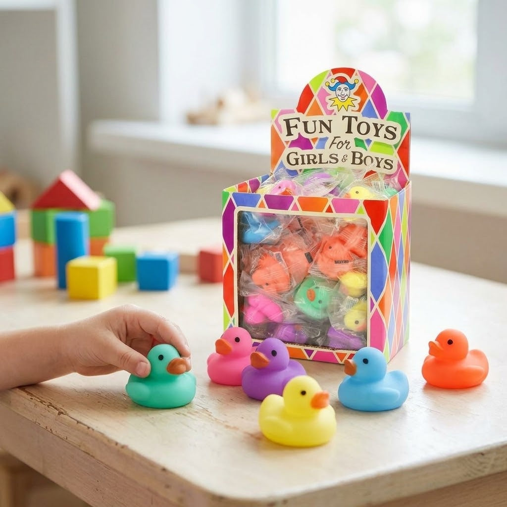Sticky Squishy Duck 3.5 cm Mini Squeeze Toy - lifestyle photo