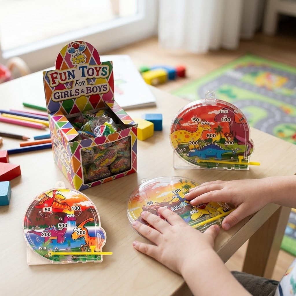 Dinosaur Mini Pinball Game 5.5 cm Party Favour - lifestyle photo