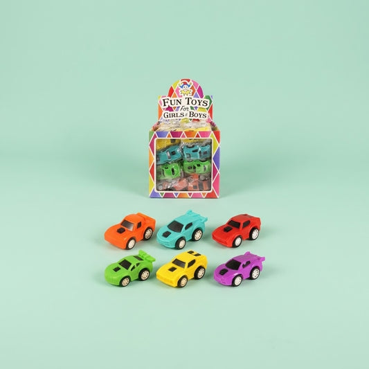 Retro Friction Toy Car – Mini Race Car 6 cm - studio photo