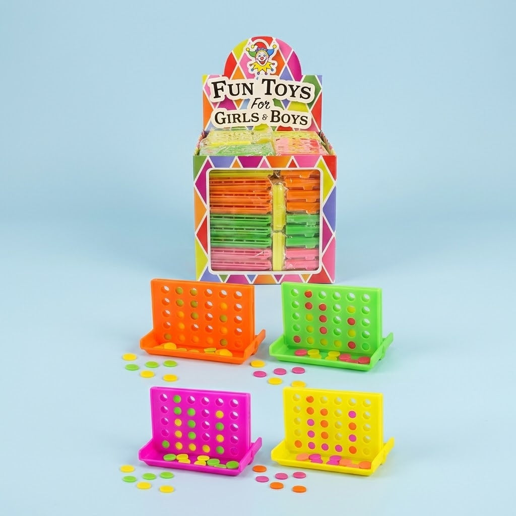 Mini Four in a Row Game Travel Size - studio photo