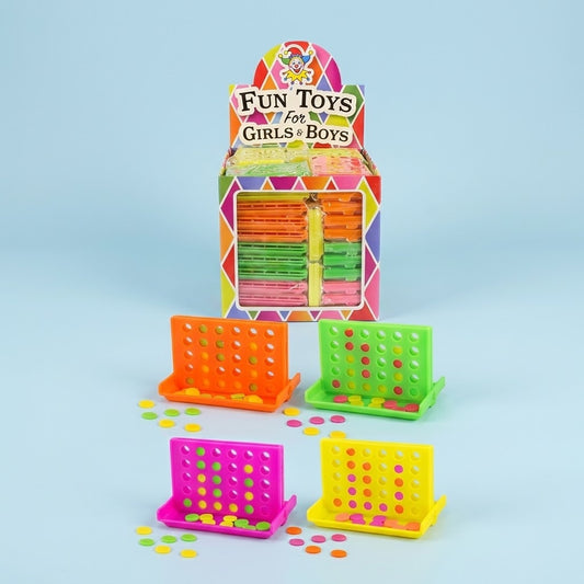 Mini Four in a Row Game Travel Size - studio photo
