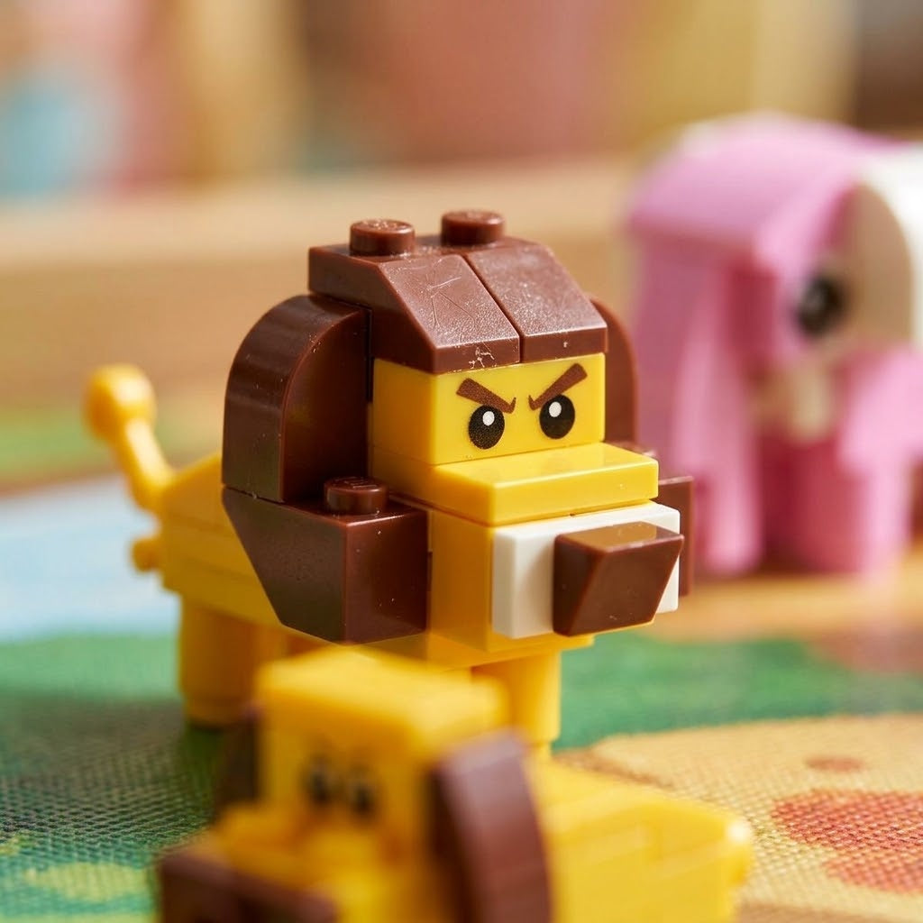 Animal Compatible Building Bricks 12-in-1 Unicorn Set - close-up