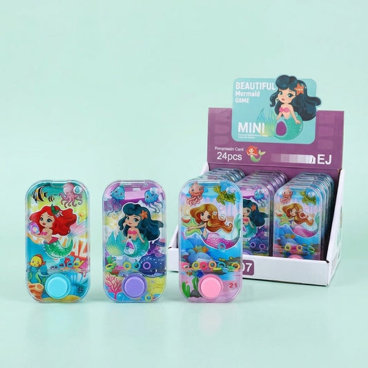 Mermaid Water Ring Toss Game Phone Handheld Toy - studio photo