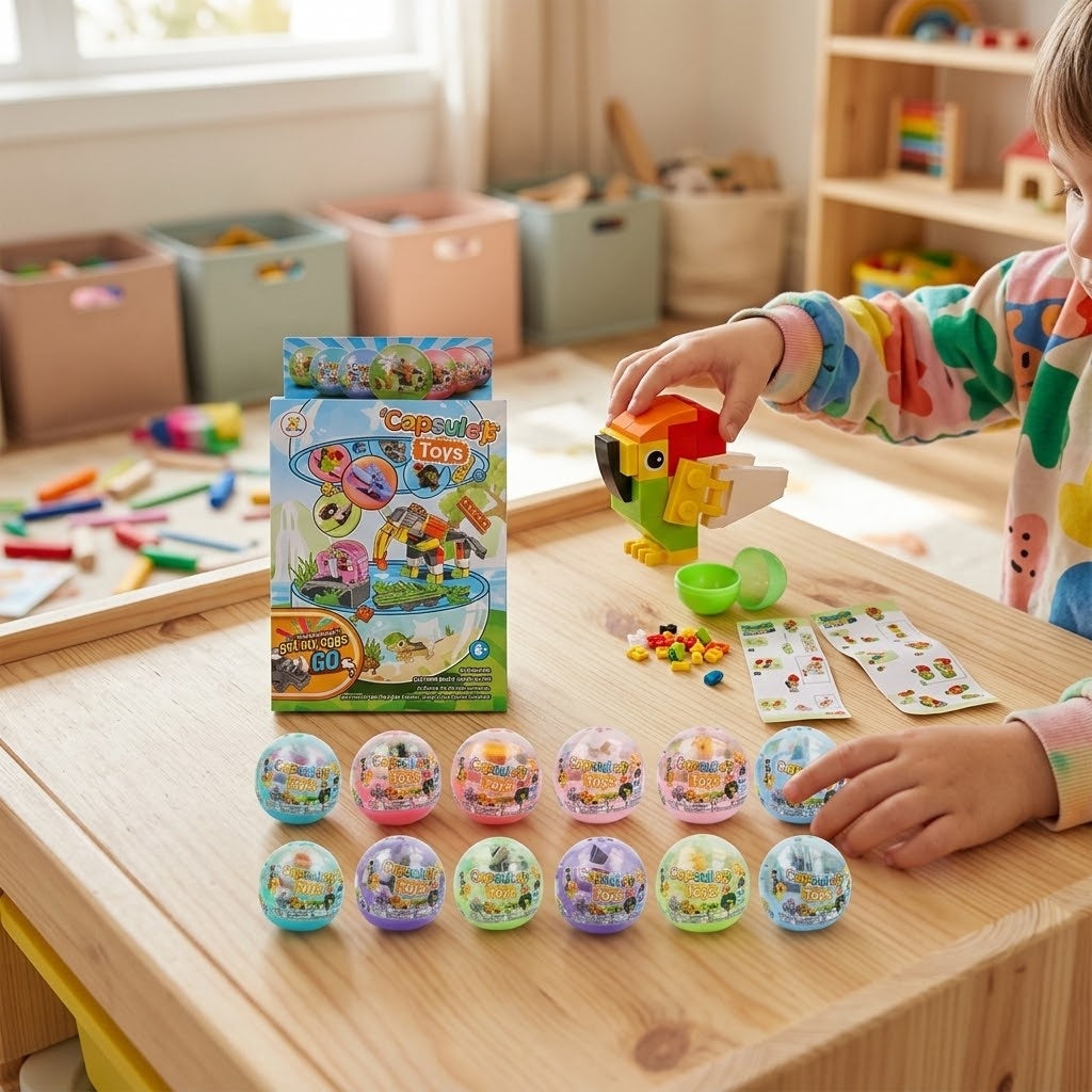 Animal Compatible Building Bricks Capsule Super Elephant - lifestyle photo