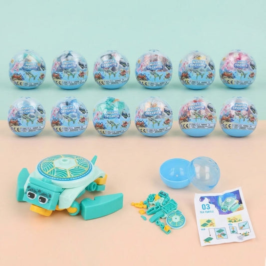 Sea Animal Compatible Building Bricks Capsule Mega Shark - studio photo
