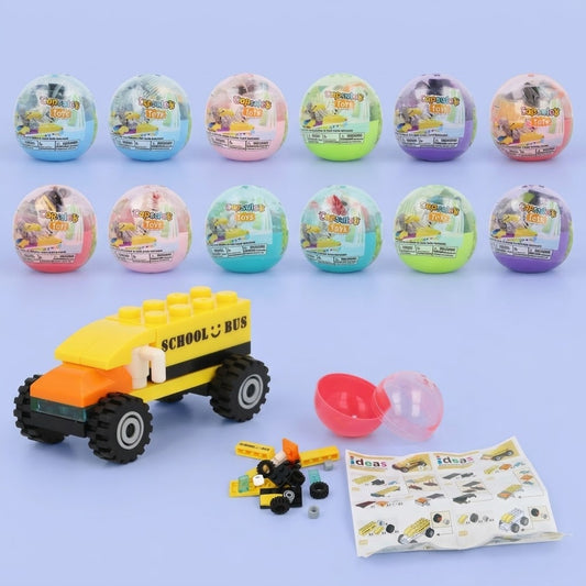Vehicle Compatible Building Bricks in Capsule 6.5 cm - studio photo