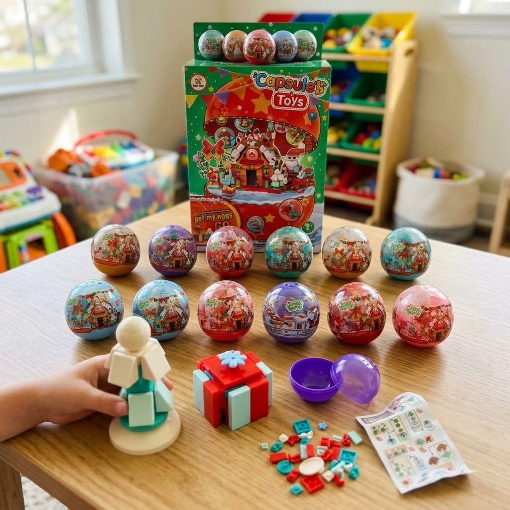 Christmas Compatible Building Bricks in Capsule 6.5 cm - lifestyle photo