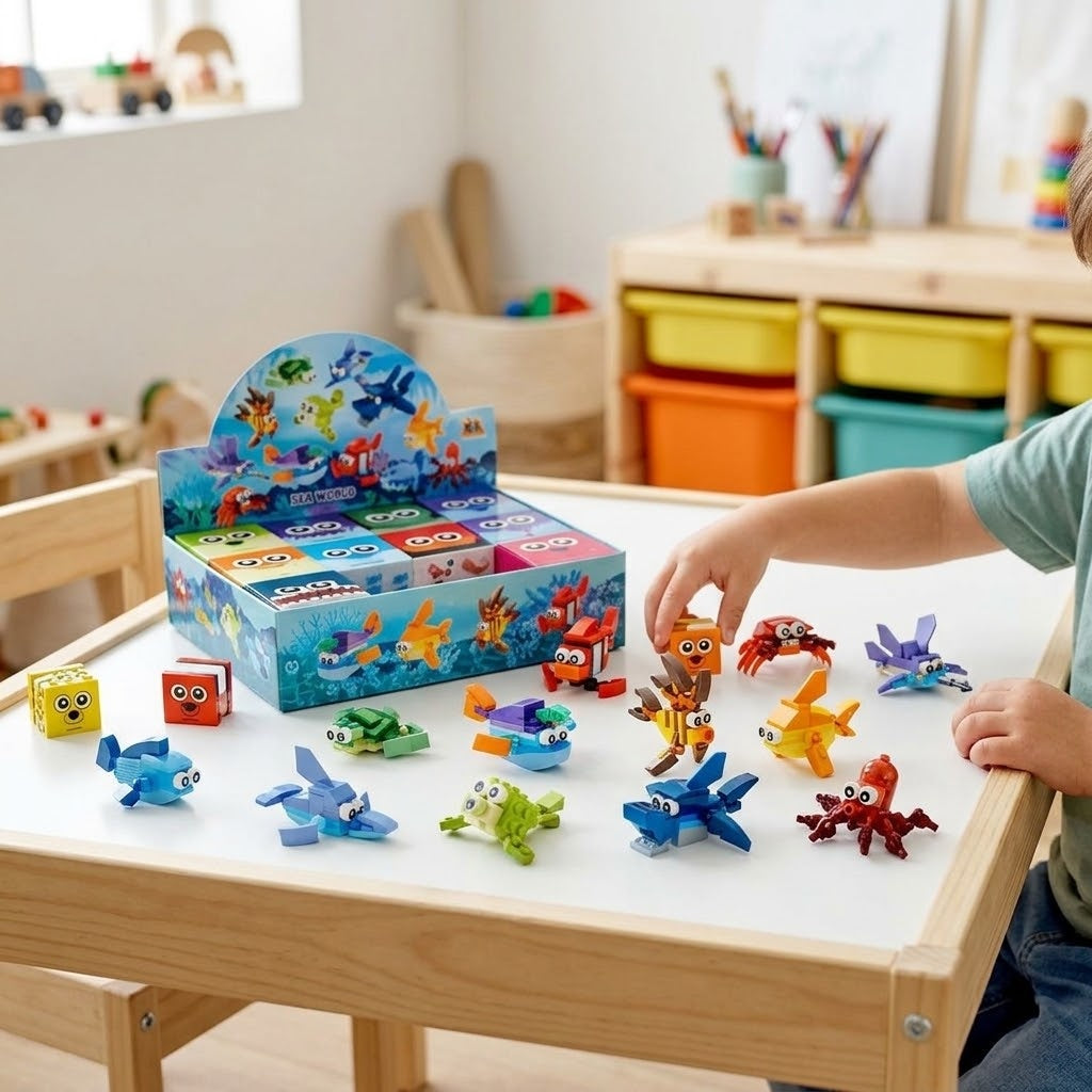 Sea Animal Compatible Building Bricks Mini Set - lifestyle photo