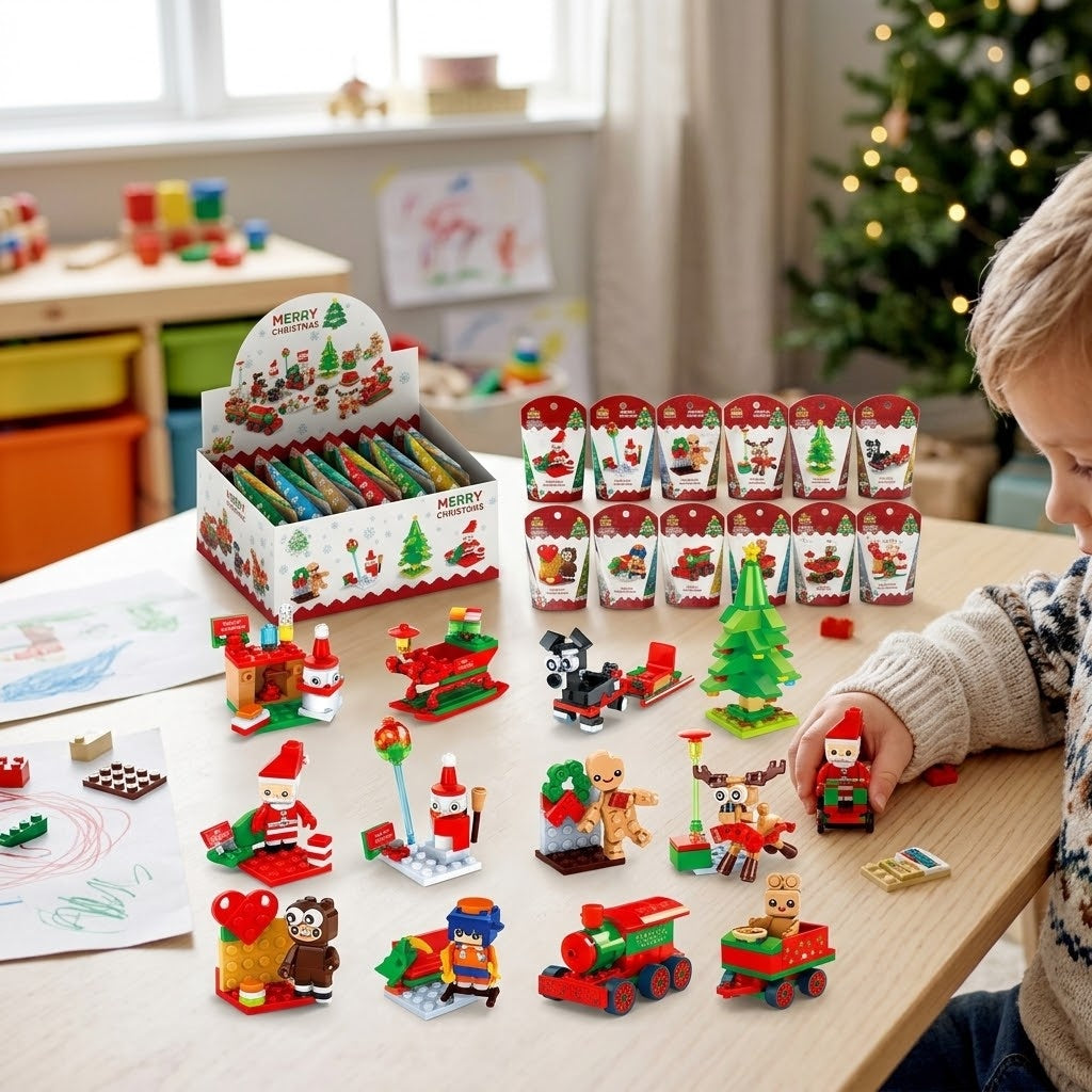 Christmas Compatible Building Bricks Mini Set - lifestyle photo