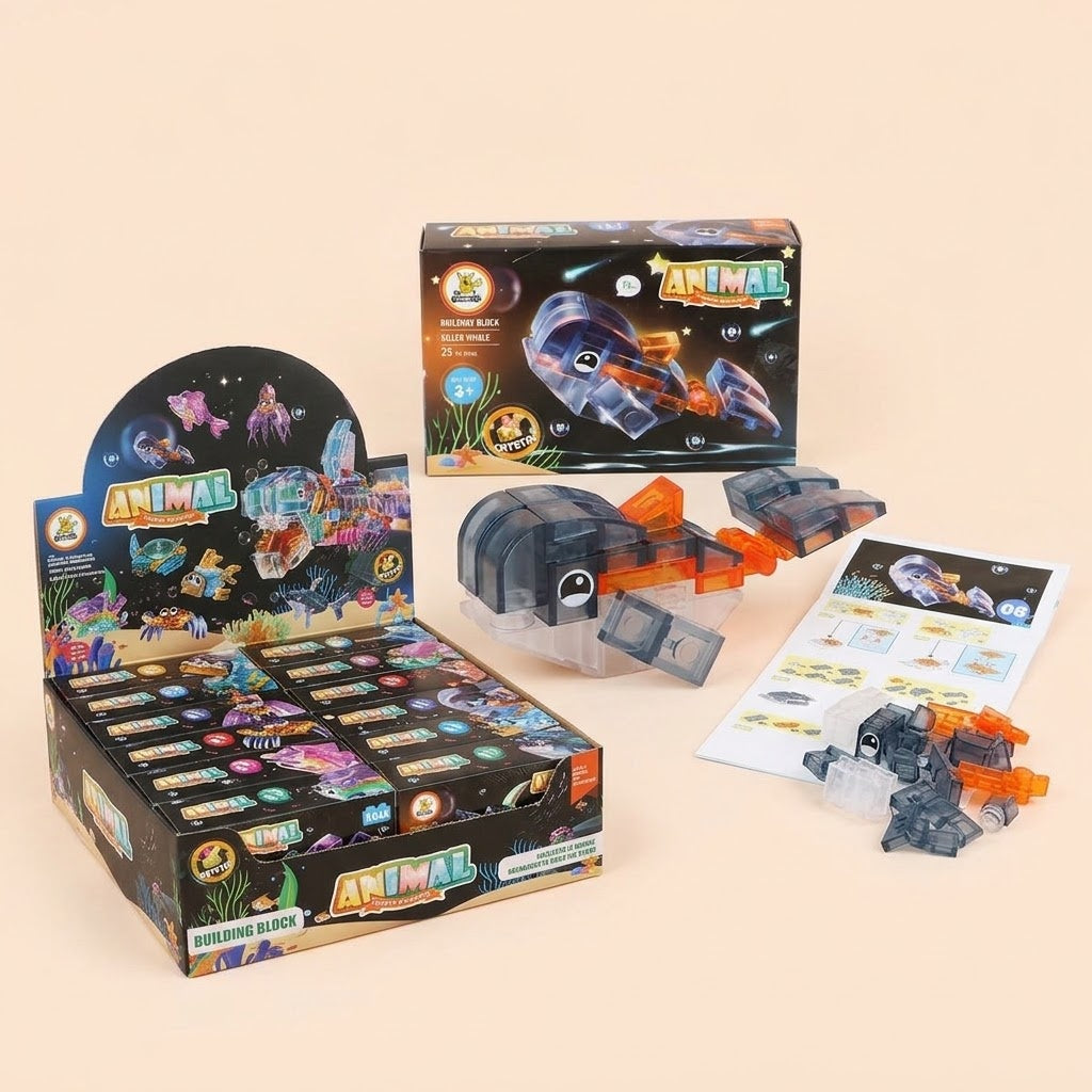 Crystal Sea World Compatible Building Bricks Set - studio photo