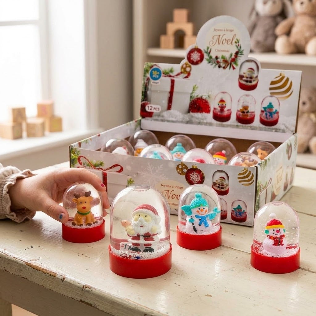 Christmas Snow Globe 7.5 cm Festive Decoration - lifestyle photo