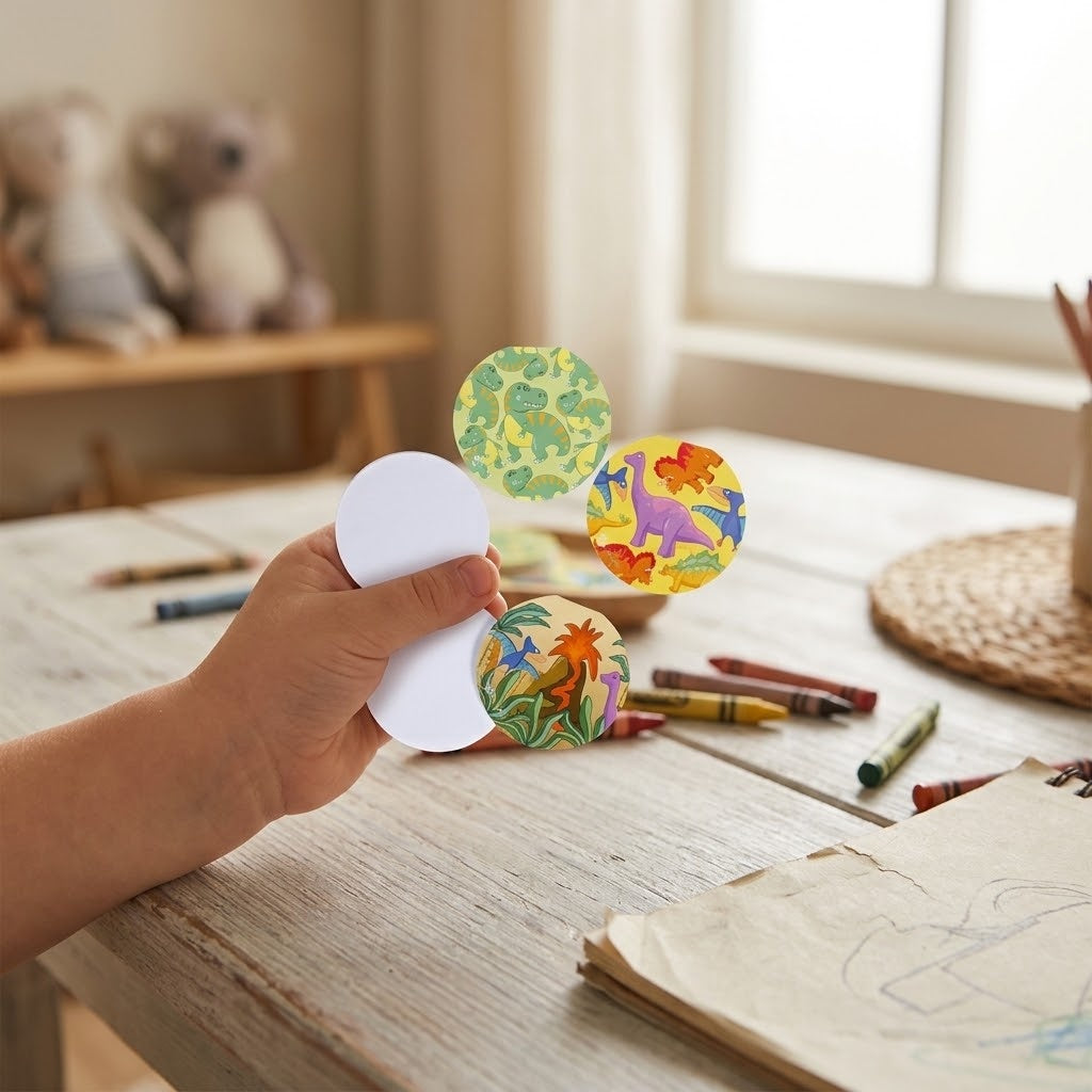 Dinosaur Round Mini Notebook 8.5 cm 26 Pages - lifestyle photo