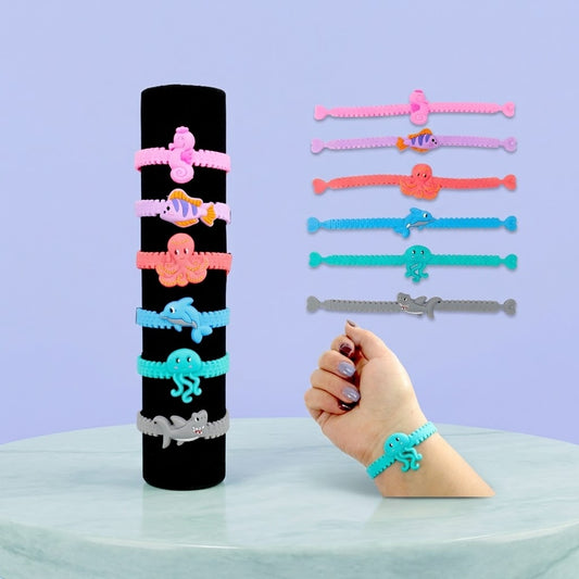 Sea Animals Bracelet Ocean Party Favour for Kids - studio photo