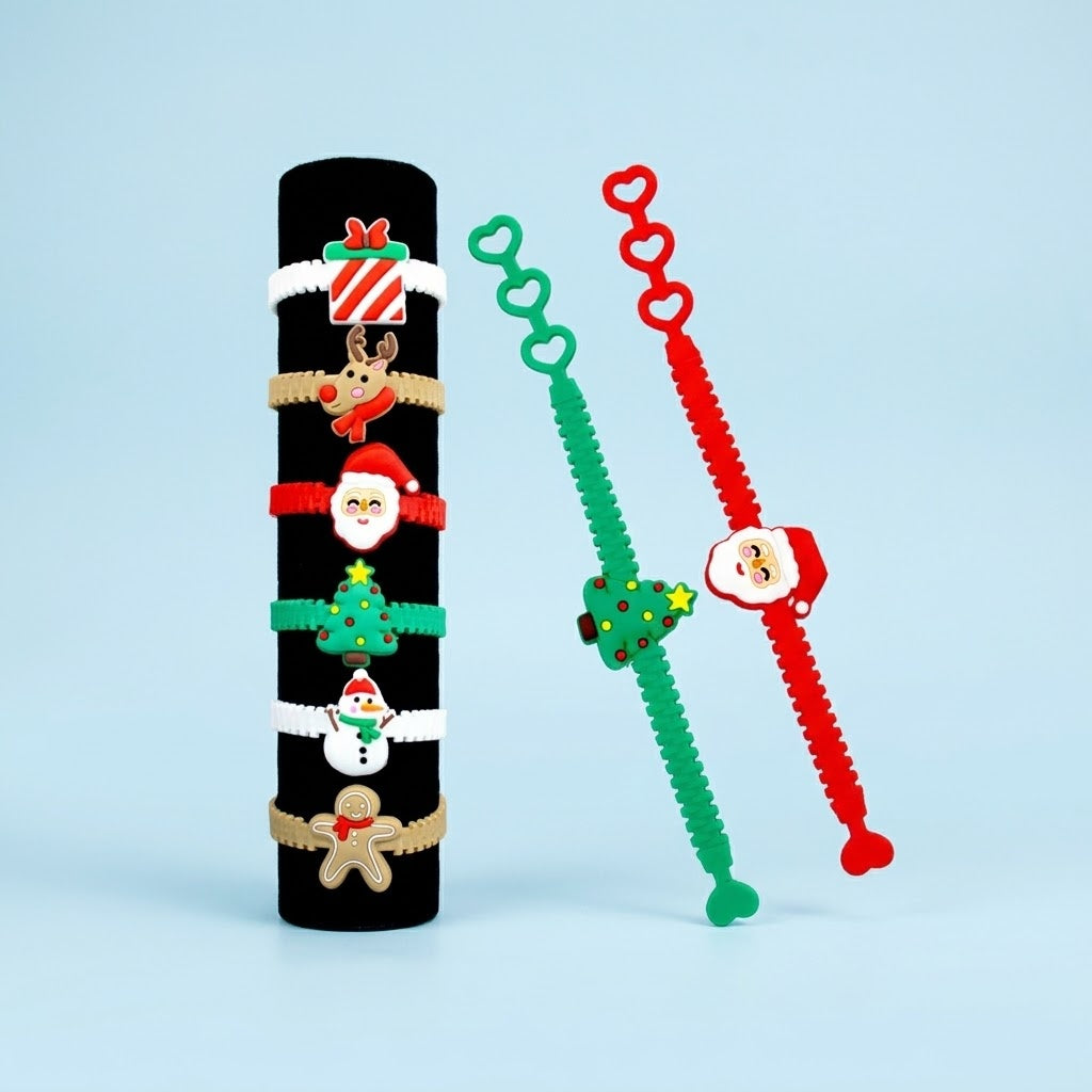 Christmas Bracelet Festive Stocking Filler for Kids - studio photo