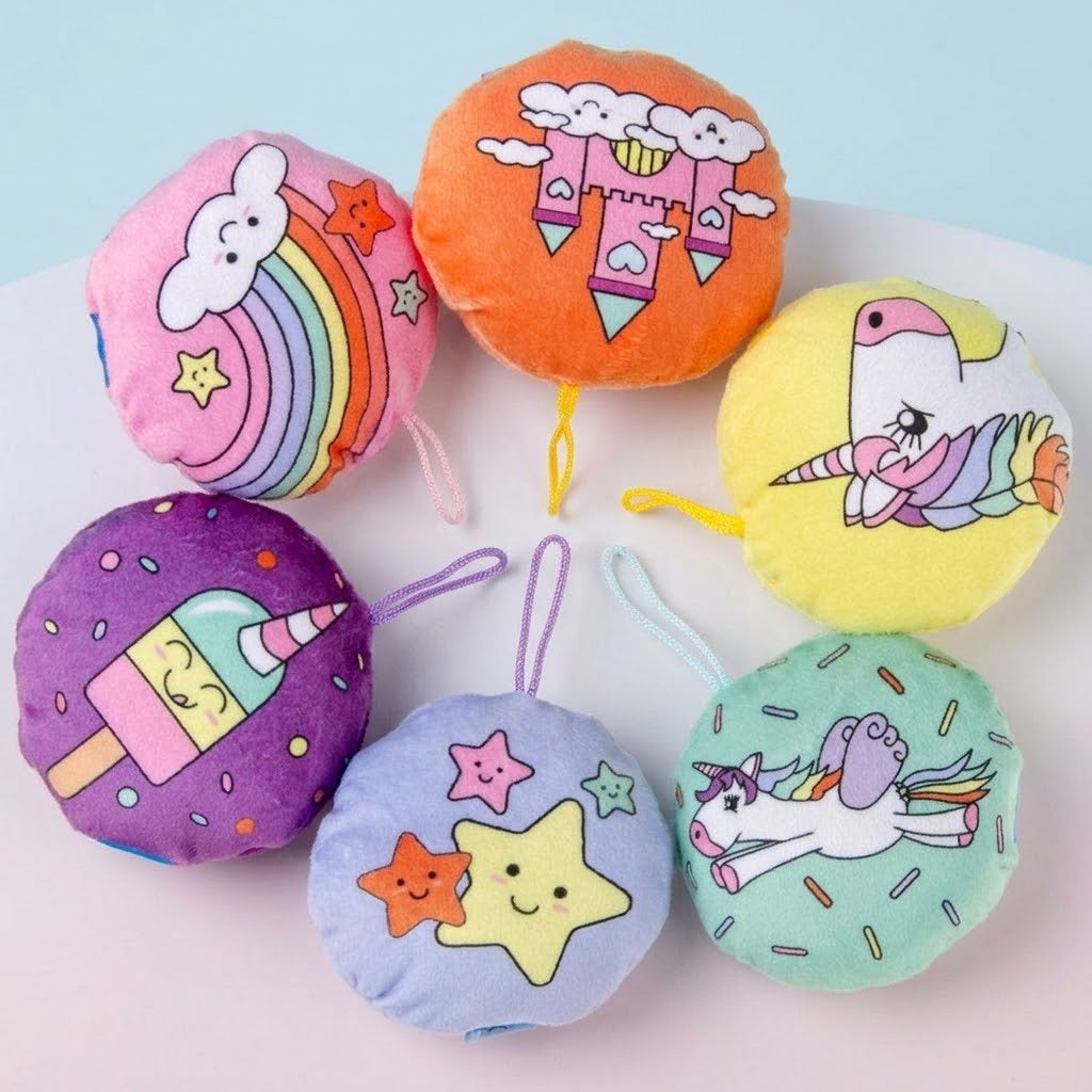 Unicorn Plush Cushion 10 cm Mini Soft Pillow - studio photo