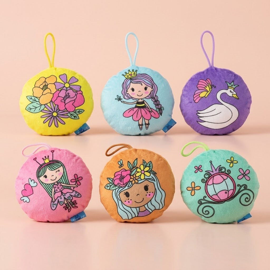 Princess Plush Cushion 10 cm Mini Soft Pillow - studio photo