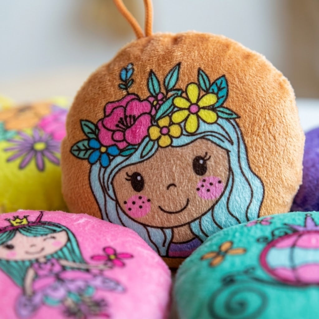 Princess Plush Cushion 10 cm Mini Soft Pillow - close-up