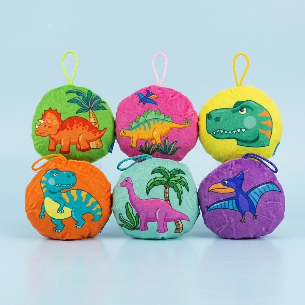 Dinosaur Plush Cushion 10 cm Mini Soft Pillow - studio photo
