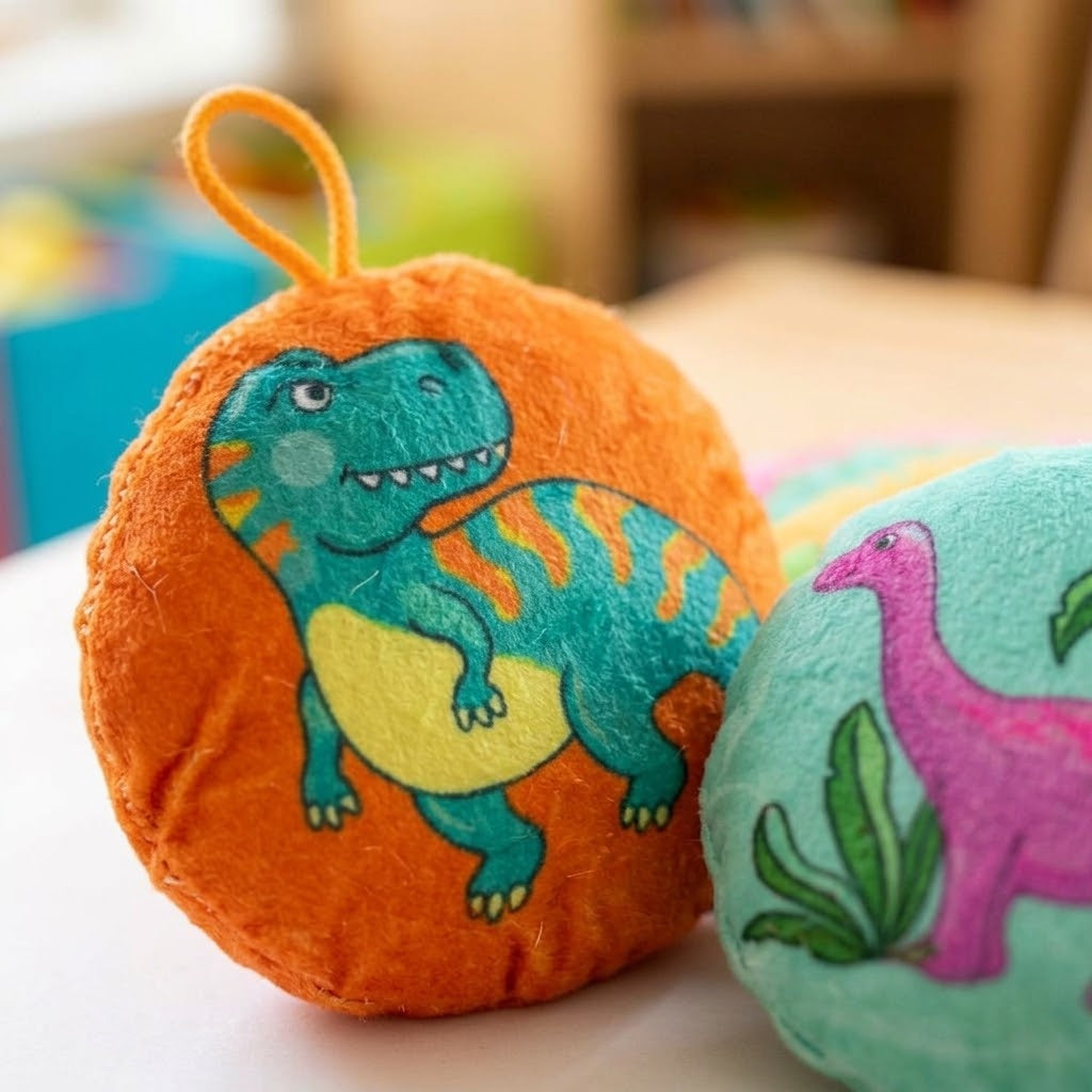 Dinosaur Plush Cushion 10 cm Mini Soft Pillow - close-up