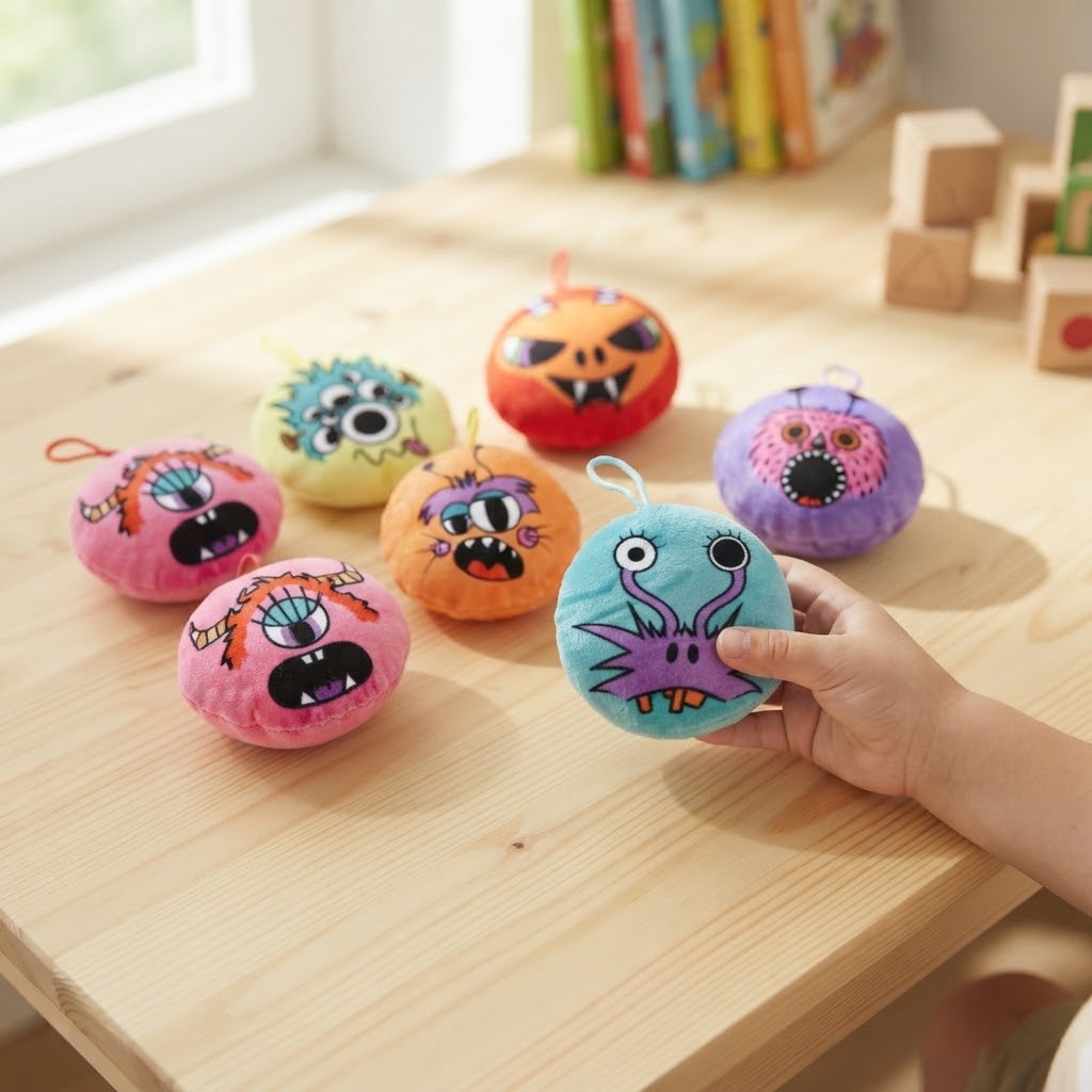Monster Plush Cushion 10 cm Mini Soft Pillow