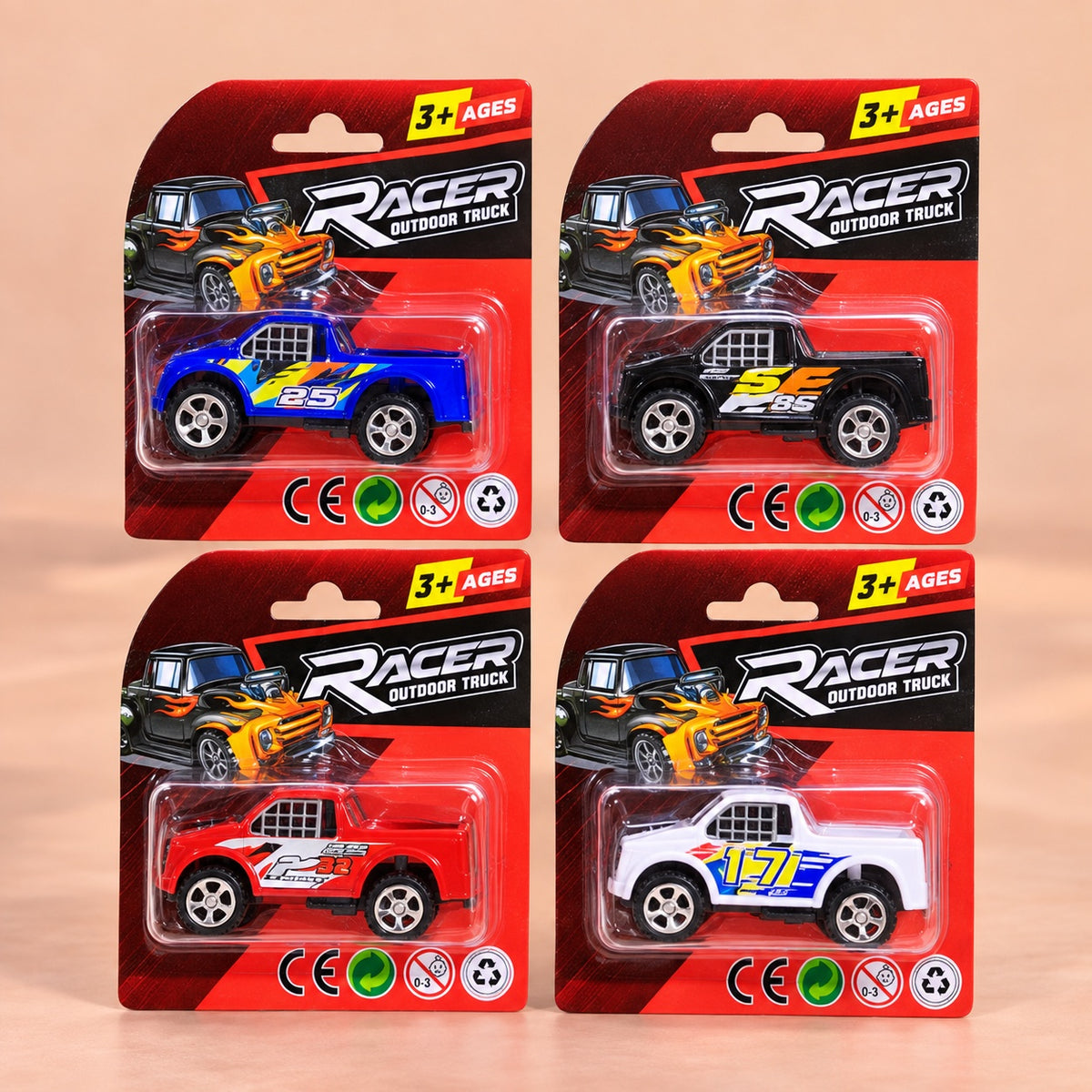 Toy Car on Display Card Assorted Models 7.5 cm - studio photo