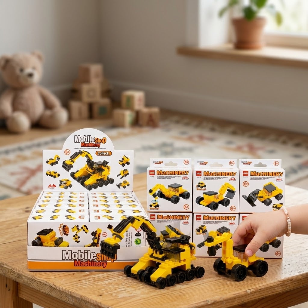 Construction Vehicle Compatible Building Bricks Set - lifestyle photo