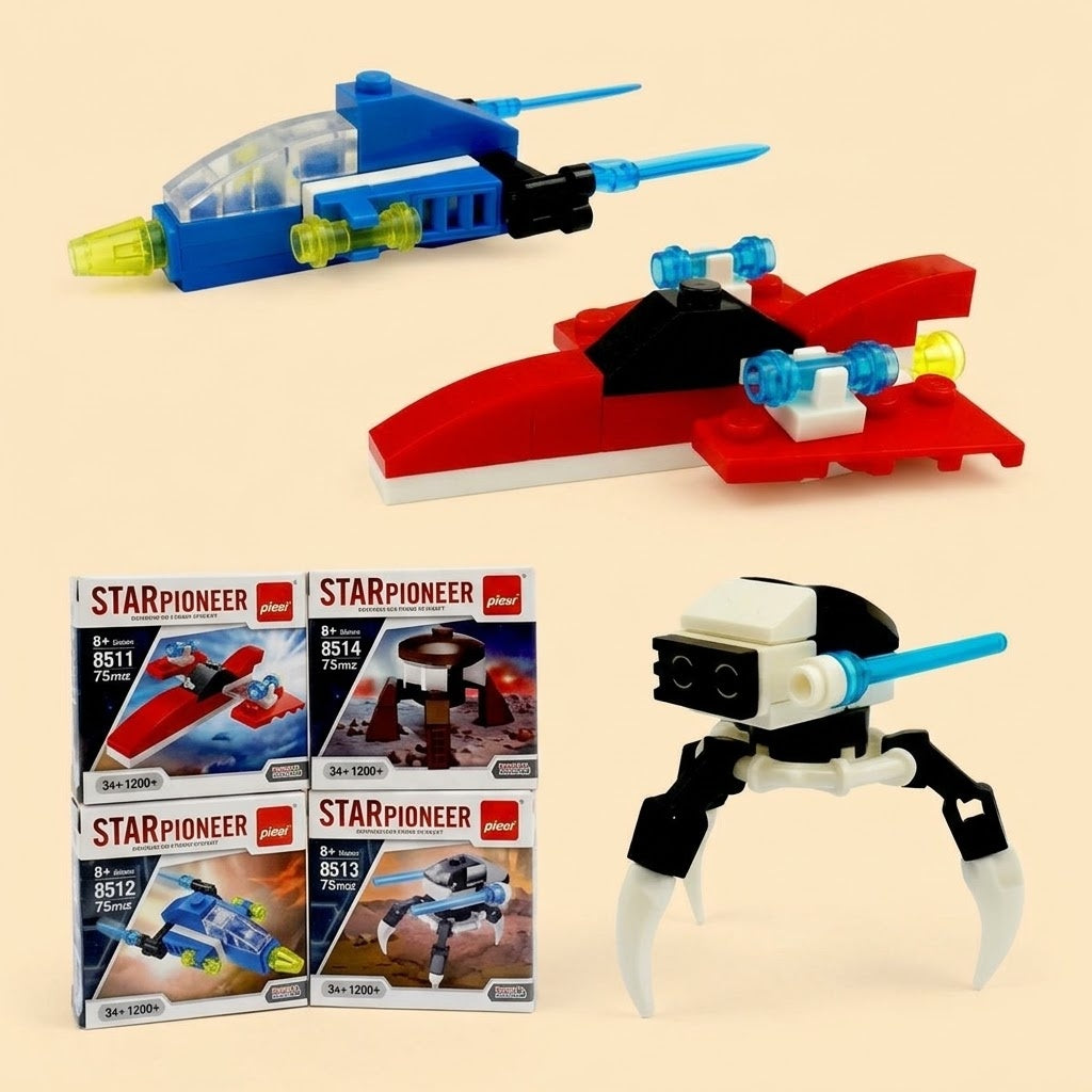 Space Compatible Building Bricks Mini Set - studio photo
