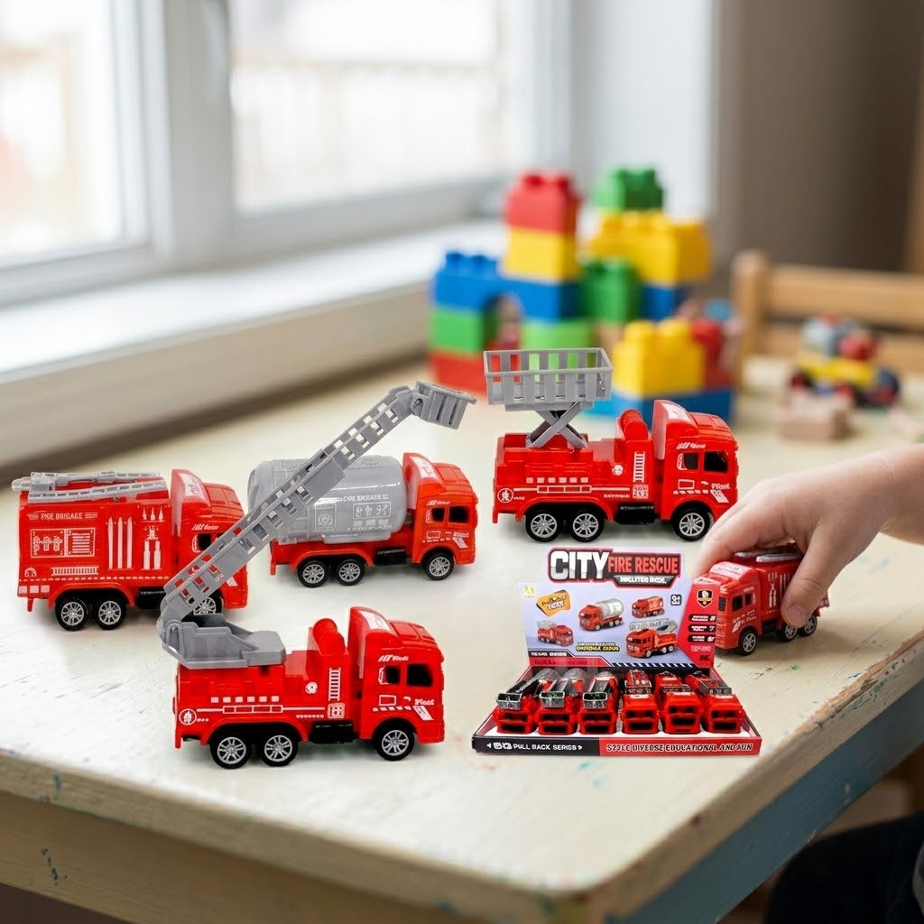 Fire Truck Toy 12.5 cm Assorted Models - lifestyle photo