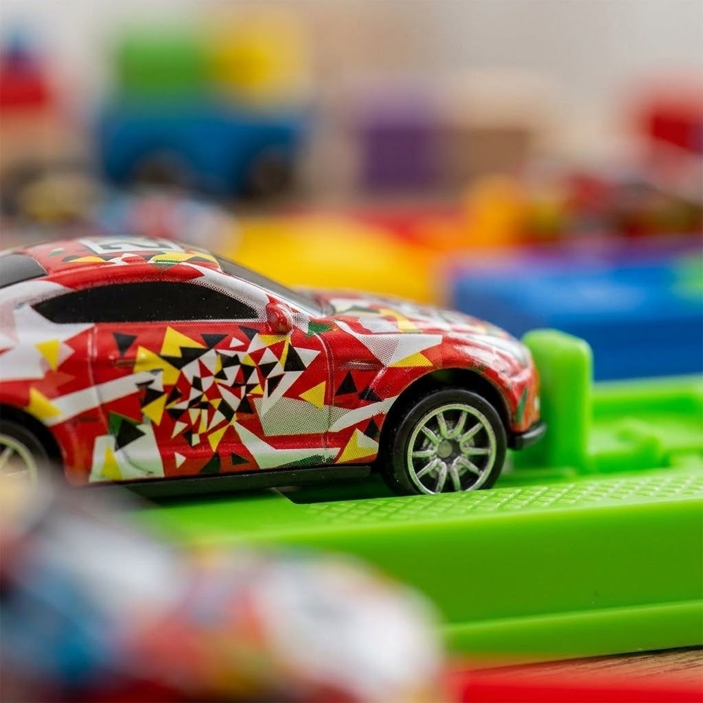 Metal Toy Car with Launcher Stocking Filler 6.5 cm - close-up