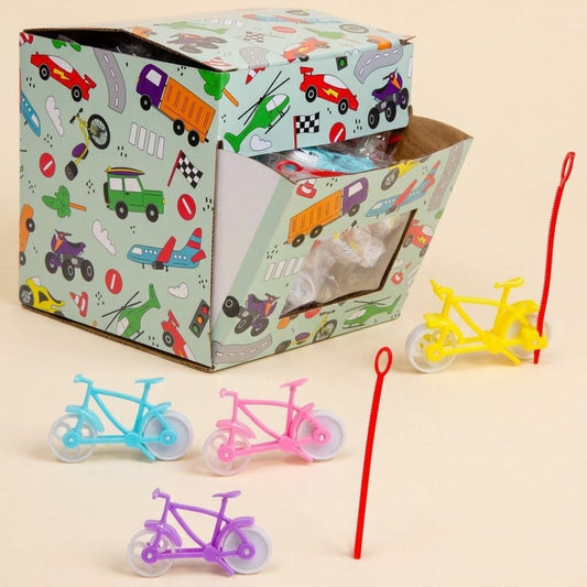 Pull String Mini Bike Toy Bicycle Party Favour 6 cm - studio photo