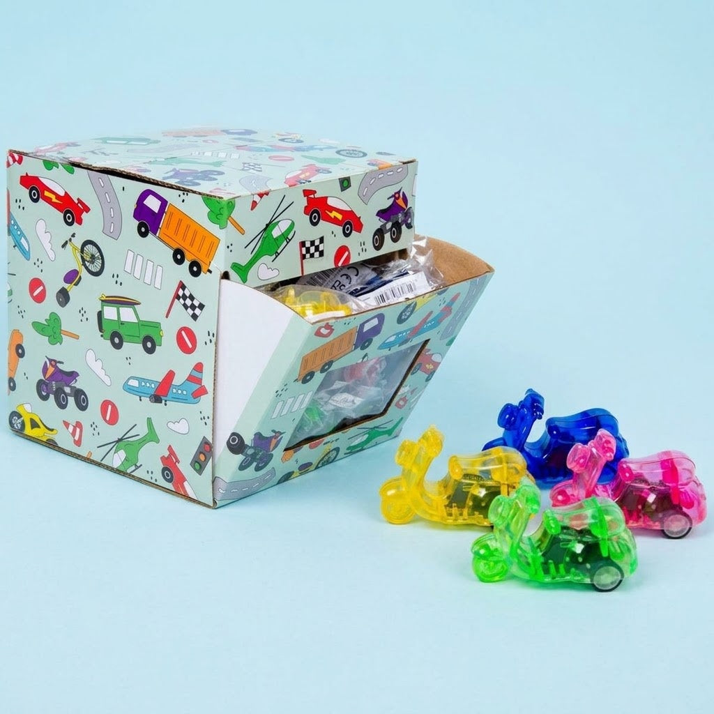 Pull Back Scooter Mini Toy Vehicle 5.5 cm - studio photo