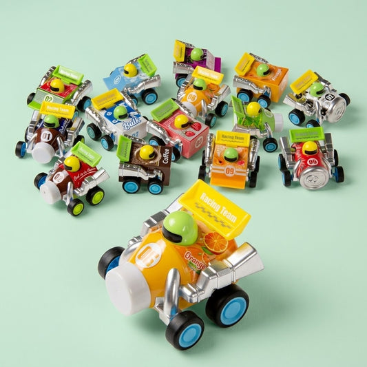 Pull Back Racing Car Chunky Toy 5 x 5 cm - studio photo