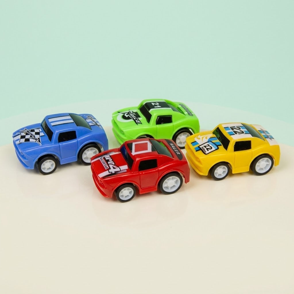 Pull Back Rally Car Mini Toy Party Favour 5 cm - studio photo