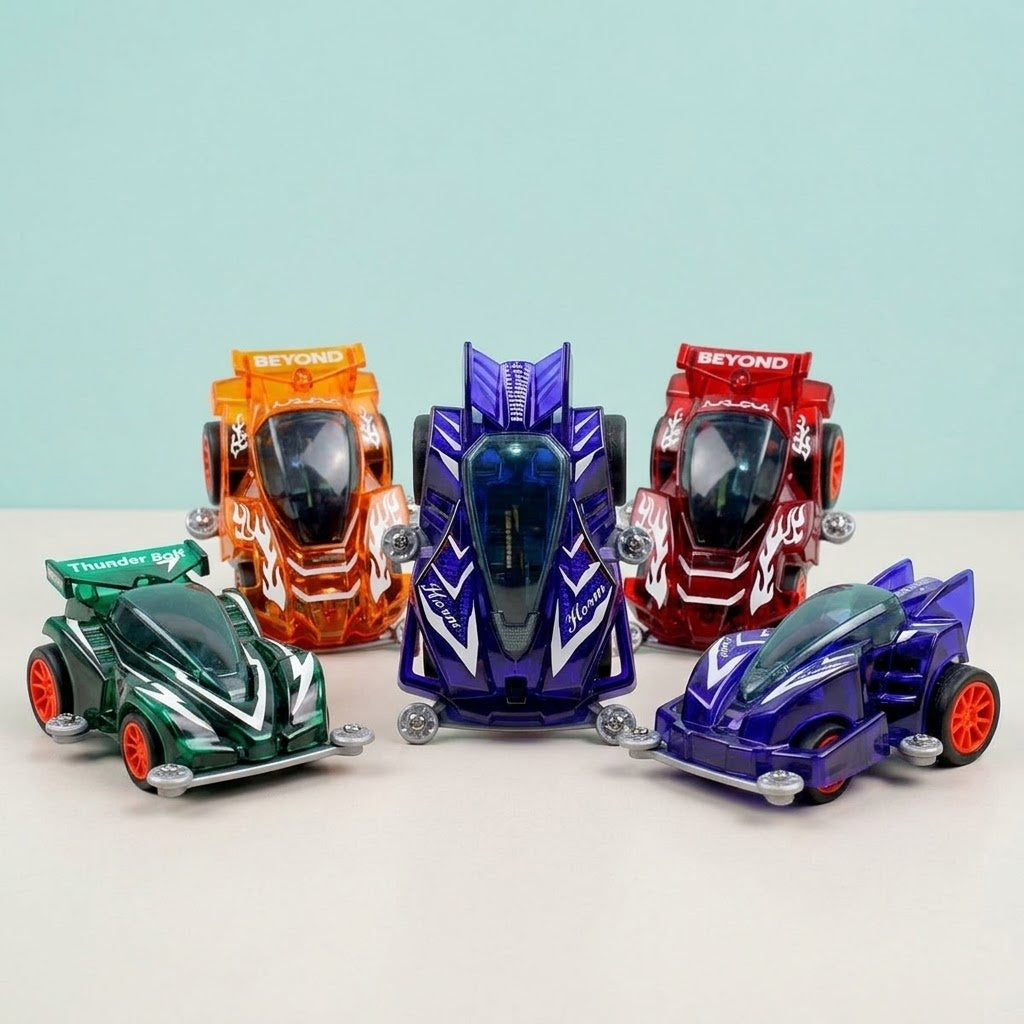 Pull Back Racing Car Toy Party Bag Filler 6 x 5 cm - studio photo