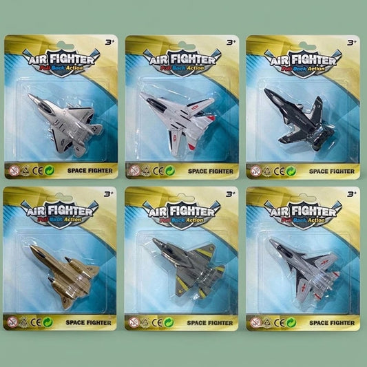 Pull Back Fighter Jet Toy Plane 10 cm - studio photo