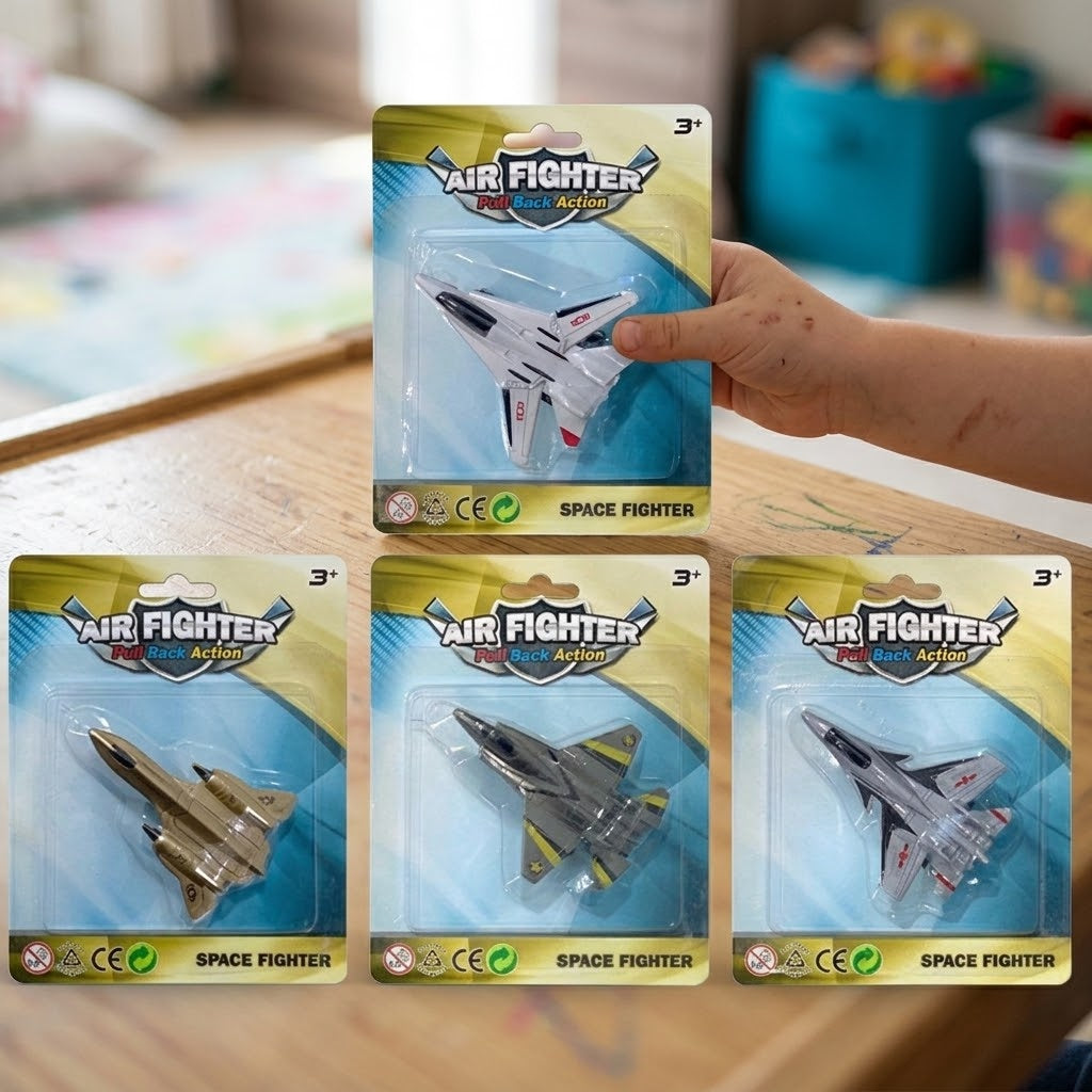 Pull Back Fighter Jet Toy Plane 10 cm - lifestyle photo