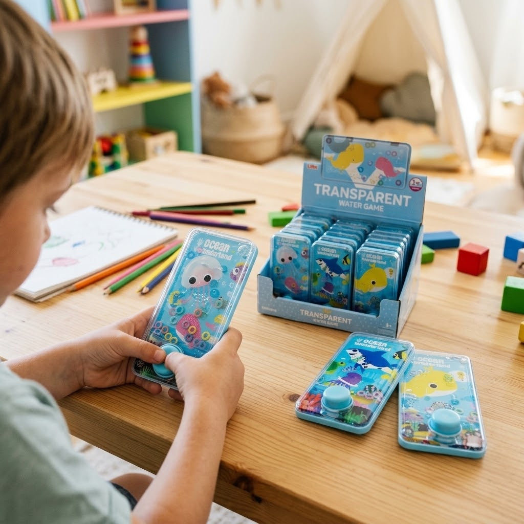 Sea Animals Water Ring Toss Game Phone Shape - lifestyle photo