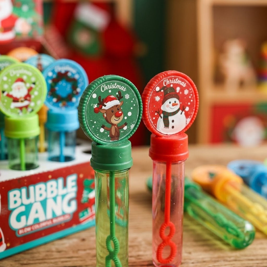 Christmas Bubbles 40 ml Stocking Filler - close-up