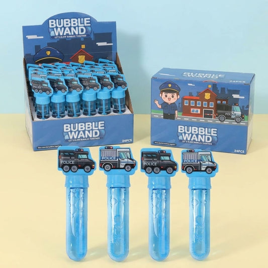 Police Car Soap Bubbles 40 ml Party Favour - studio photo