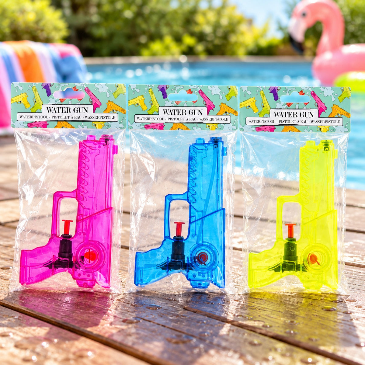 Kids Water Gun Squirt Pistol – Summer Toy 15 cm - lifestyle photo