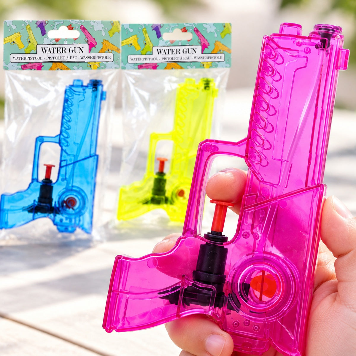 Kids Water Gun Squirt Pistol – Summer Toy 15 cm - close-up