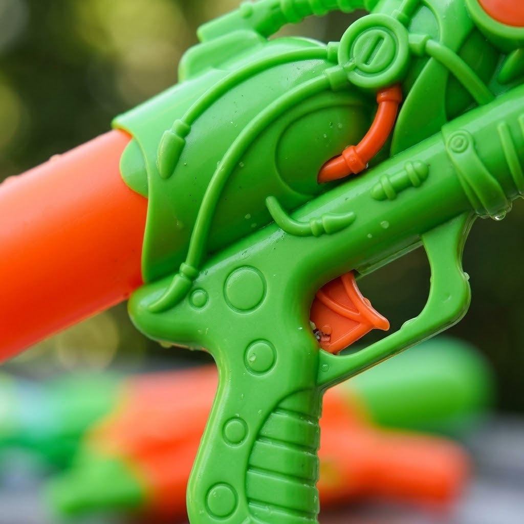 Pump Action Water Gun 33 cm Water Blaster - close-up