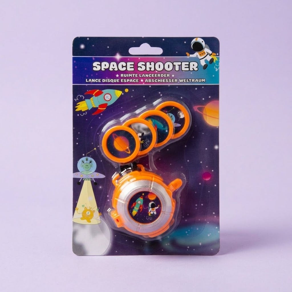 Space Disc Launcher Bracelet Watch with 4 Discs - studio photo