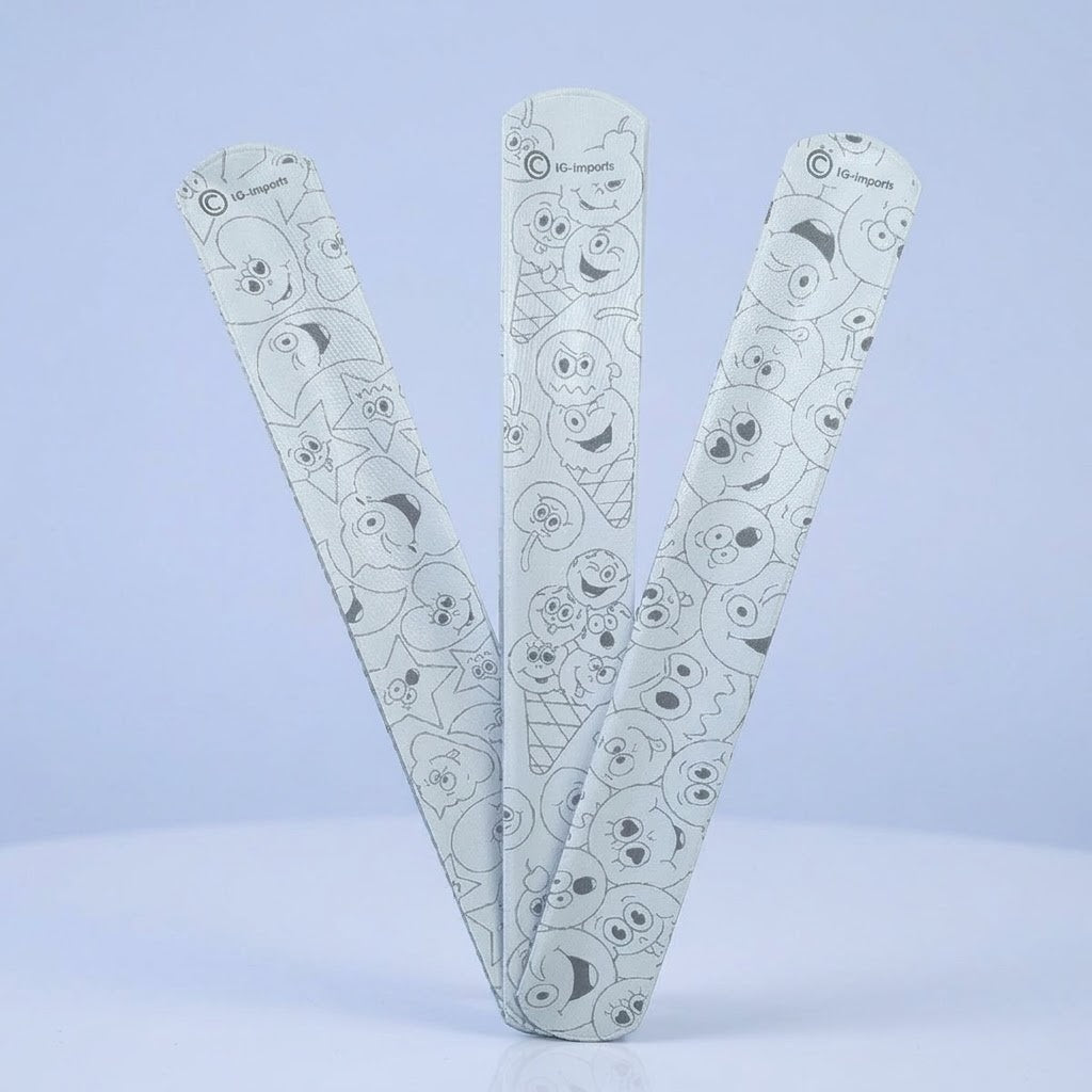 Colour-In Emotion Faces Slap Bracelet 22 cm - studio photo